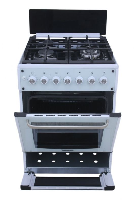 Плита газовая VESTA GC-E6060FCTg/WH