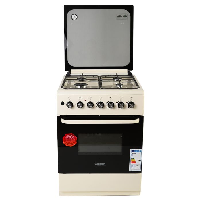 Плита газова VESTA GC-E6060i/BE
